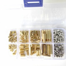 Nowy mosiężny wtyk żeński 200 sztuk M3 Standoff Spacer PCB Śruby sześciokątne Śruby Nakrętki Zestaw