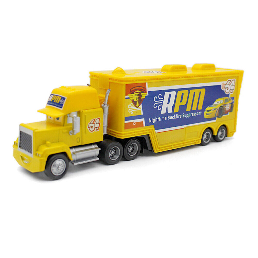 Disney Pixar Plane And Cars Lightning McQueen Mack Hauler Truck & Car Luigi - Picture 257 of 316