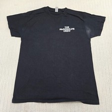 McDonalds Employee Shirt Mens Medium Crew Graphic Black Short Sleeve