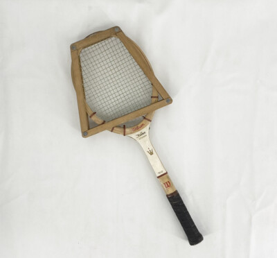 Raquette de tennis vintage Wilson Jack Kramer autographe 4-5/8