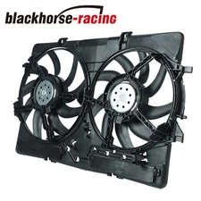 AC Dual Radiator Condenser Cooling Fan For 2009-2017 Audi A4 A5 S4 S5 Quattro Q5