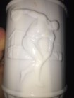 WHISKEY DECANTER 1971 JIM BEAM DISCUS THROWER GREEK MILK GLASS MARBLE / EMPTY — photo 8