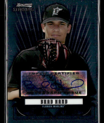 2008 Bowman Sterling #BSP-BHA Brad Hand Prospects