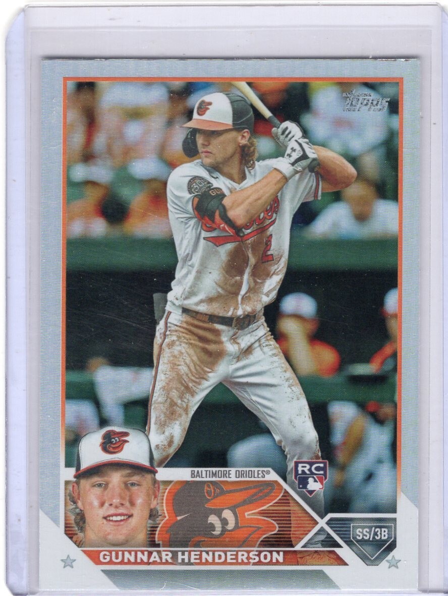 2023 Topps GUNNAR HENDERSON Rookie RAINBOW FOIL #206 Orioles