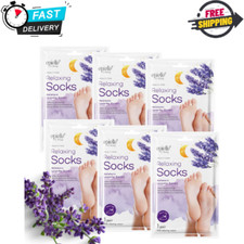 Epielle Relaxing Foot Masks, 6 Pairs Deep Moisturizing Socks with Melatonin,,