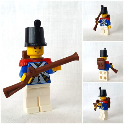 MOC aus LEGO -Teilen Imperialer Soldat mitMuskete | Blauröcke | passt zu 10320