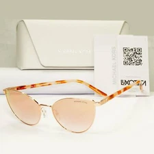 Michael Kors Womens Mirror Rose Gold Metal Sunglasses MK 1052 Arrowhead 11086F