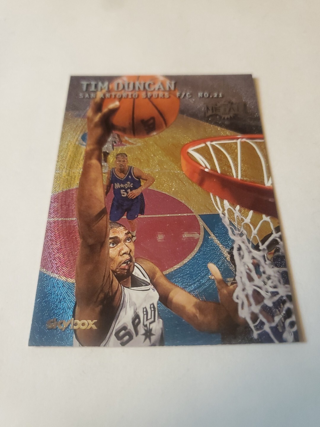 1999-00 Skybox Metal Tim Duncan #110 HOF