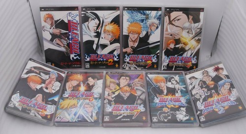 PlayStation Portable Bleach Heat The Soul 1-7 Soul Carnival 1-2 9pcs Japan  PSP | eBay