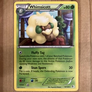 Pokemon Card Whimsicott 15/149 Boundaries Crossed Rare NM