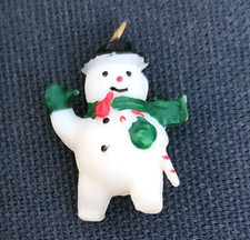 Very Nice 1" Mini Snowman Pendant Charm
