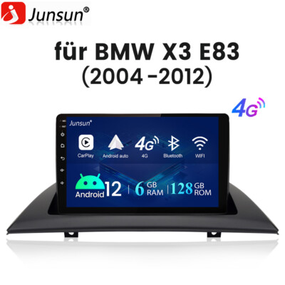 Carplay Android 12 Auto Für BMW X3 E83 2004-12 Autoradio NAVI GPS WIFI DSP 128GB