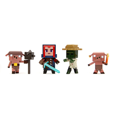 Jada, Minecraft Legends Figures, Welle 2, ca 6 cm, 4fach sortiert