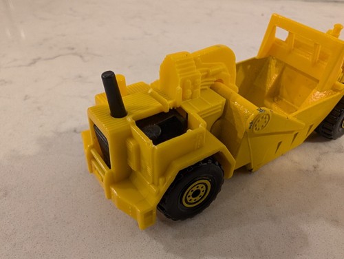 VTG 1980s 1990s Hot Wheels CAT Earth Mover wheel tractor-scraper #3715 DAMAGED - Picture 9 of 9