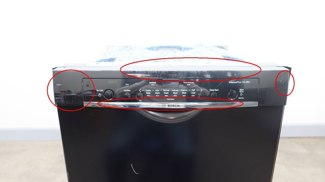 Bosch Ascenta Series 24" 50 dBA Full Console Black Dishwasher