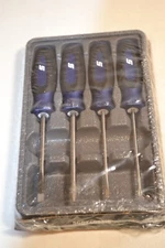 Snap-on Tools 4pc POWER BLUE Soft Grip Mini-Grip Screwdriver Set SGDX40BMB