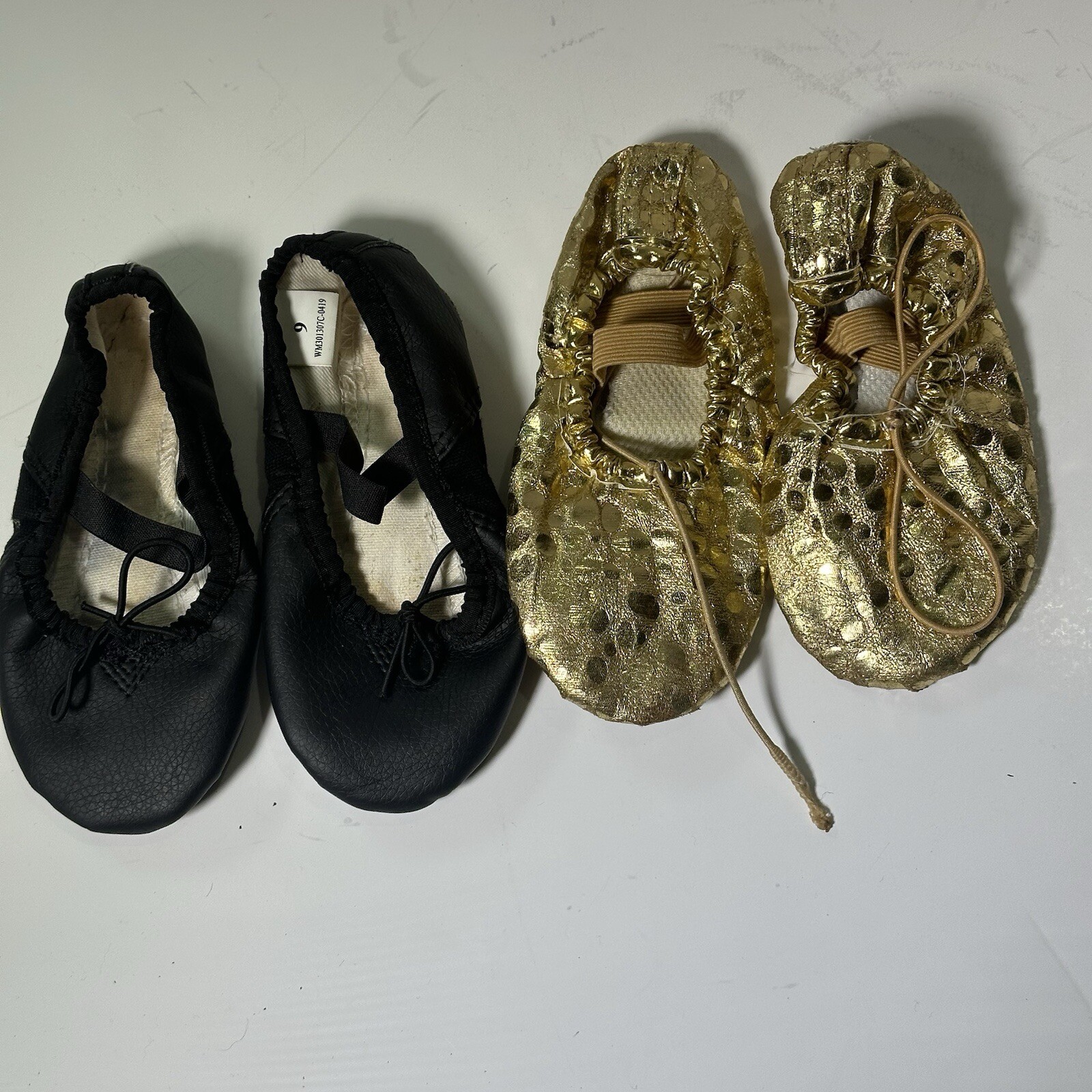SAOLA 2 Scarpe da Balletto Danza Ciabatte Suola Spaccata Pull On Scarpe per Ragazza Ragazzo Bambini 9 Taglia