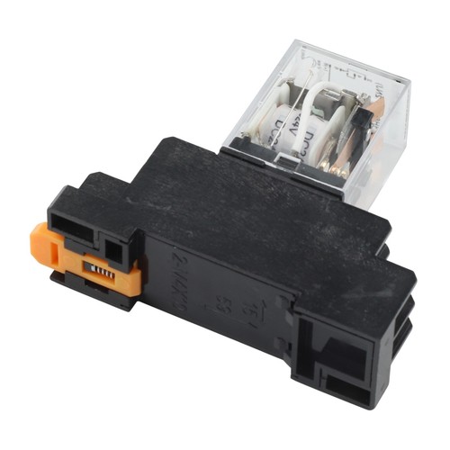 110/120V AC, 220/230V AC Power Relay Coil DPDT LY2NJ 8 Pin With Socket Base - Picture 12 of 43