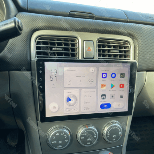 9'' Wireless GPS Navi Carplay For 2002-2008 Subaru Forester Car Stereo Radio+Cam - Picture 4 of 24