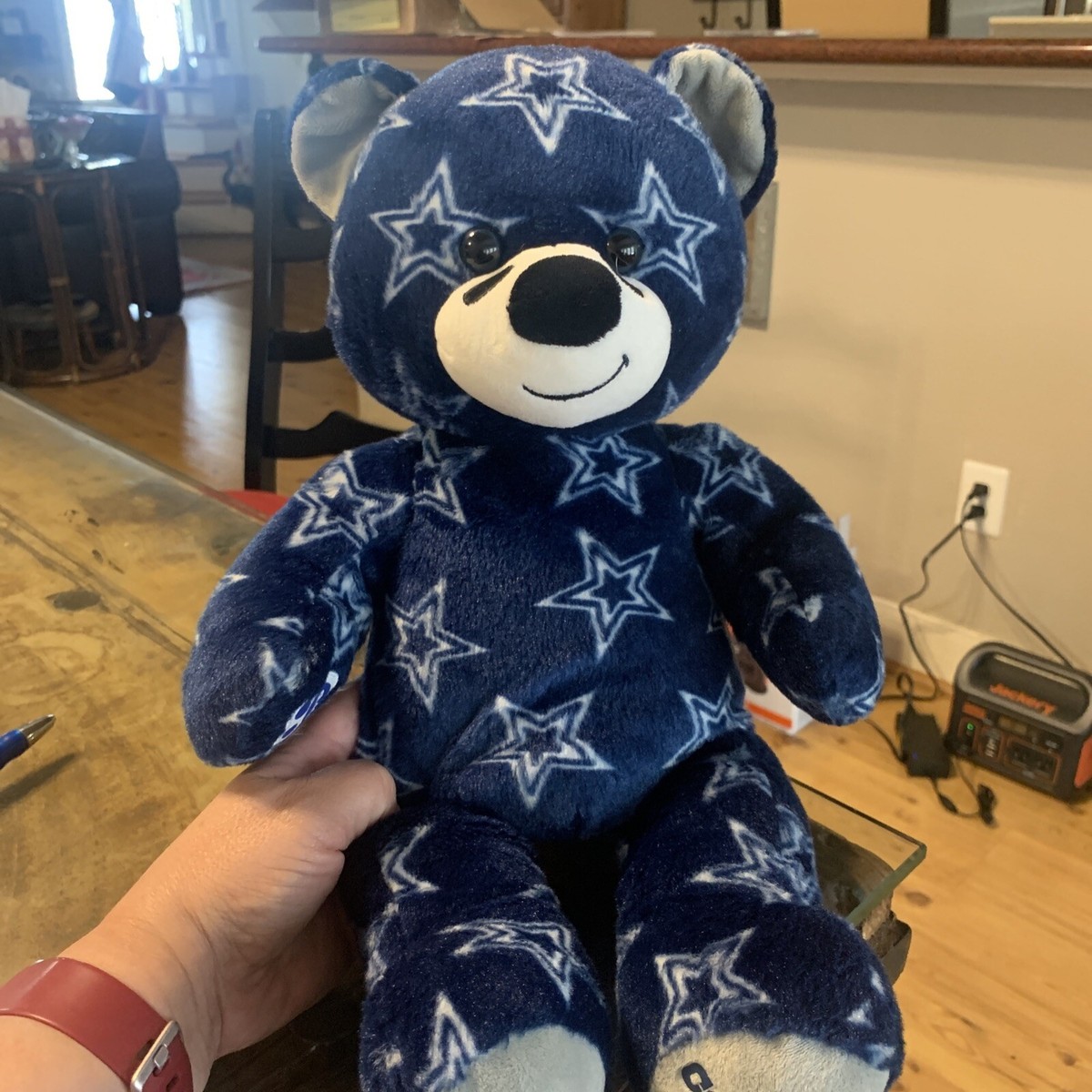 Build A Bear Dallas Cowboys Print Bear 16” NFL Team Collectible