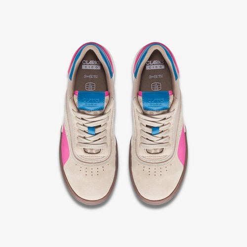 Clarks Niños Mayores CICA ENCAJE O Arena Combo Gamuza Entrenadores Talla UK 4 1/2F - Imagen 3 de 6