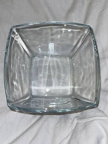 Crystal Clear Crystal Glassware Made in Turkey Square Glass Bowl Dish - Picture 4 of 10