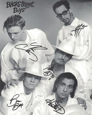 Backstreet Boys Autographed B & W  Reprint   8" x 10"  