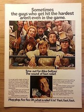 Original 1979 Alka-Seltzer, Plop plop, fizz fizz Vintage Print Ad
