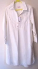 THE WHITE COMPANY Sz 8 IVORY CORD SHIRT DRESS ORGANIC COTTON £129 BNWT