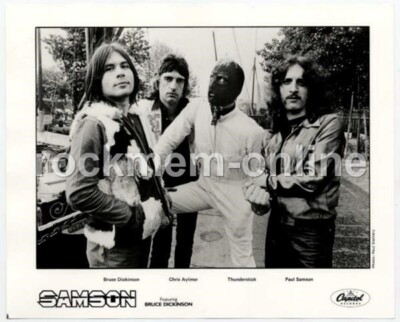 Samson feat. Bruce Dickinson Iron Maiden Capitol Rec. Promo Photo #2583