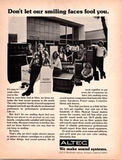 VINTAGE 1974 ALTEC SPEAKERS & SOUND SYSTEMS PRINT AD