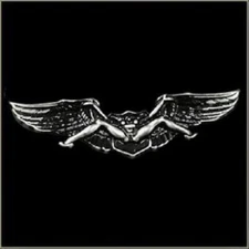 Spread Eagle BIKER PIN W/  LOCKING BACK FOR VEST JACKET LEATHER DENIM