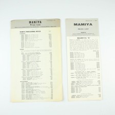 Set of 2 -Mamiya - Price List Pamphlet Brochure - Jan 1 1963  Dec 1 1964