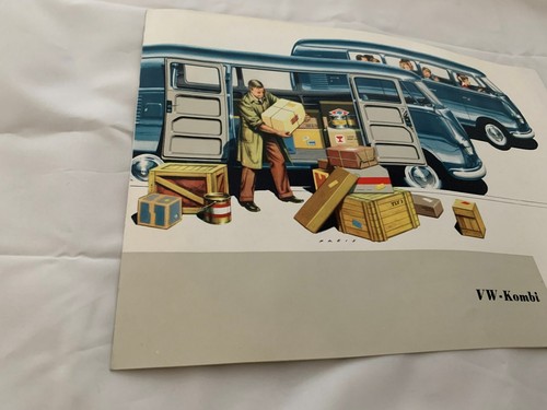 Original VW Bus T1 Prospekt Kombi Bulli Transporter NEU NEUWERTIG TOP RARITÄT !! - Bild 2 von 7