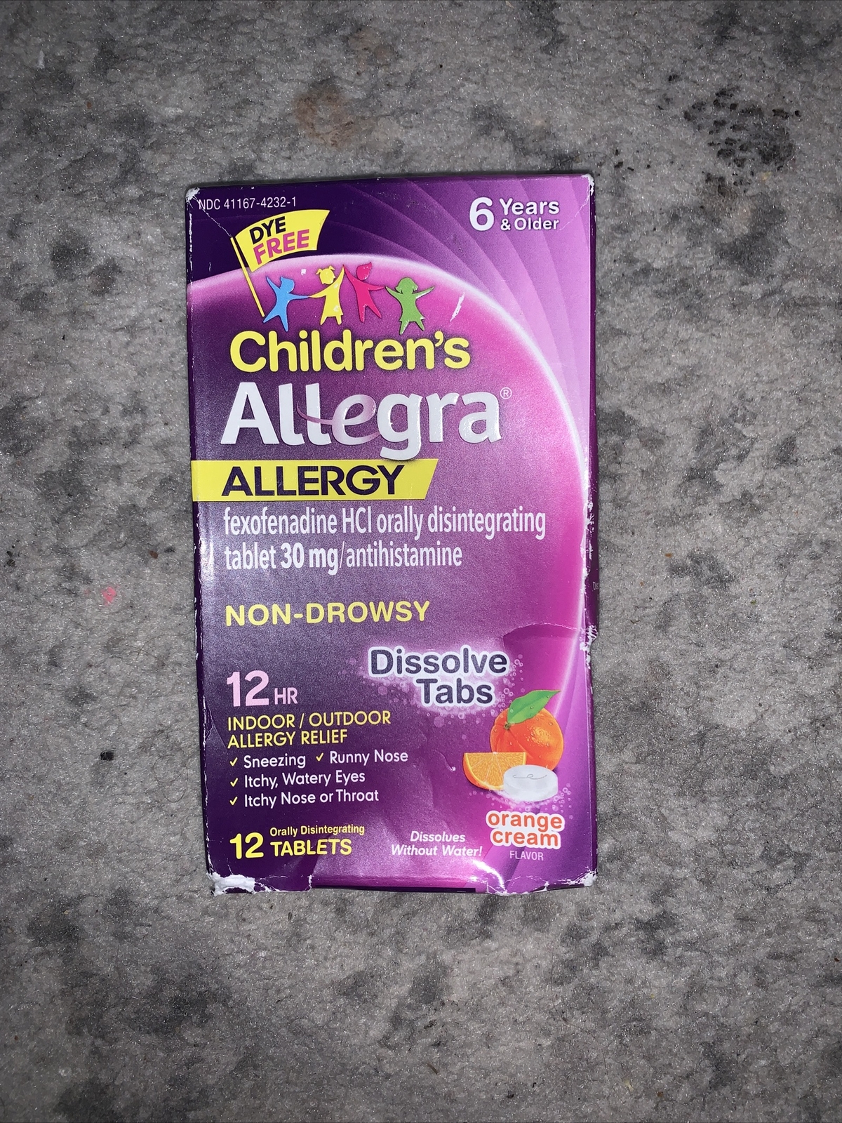 Children's Allegra Allergy12 Hour Relief24 Dissolve TabsOrange