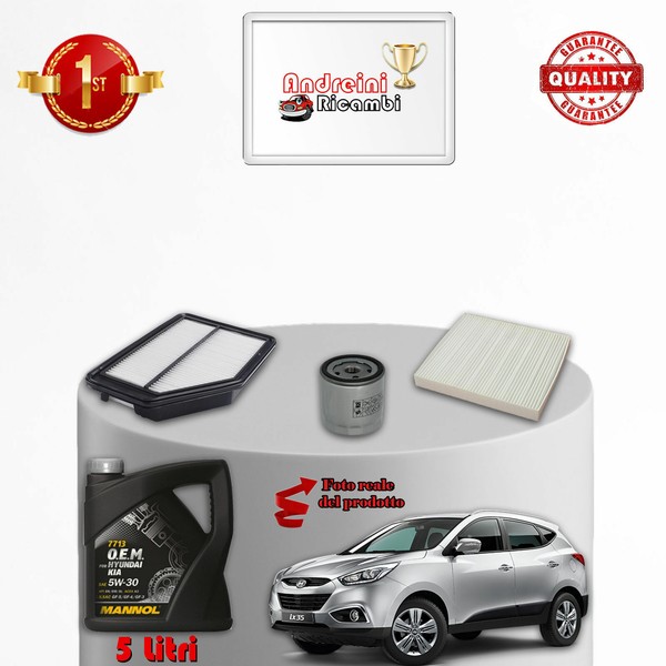 Set Service 3 Filter Und ÖL Hyundai Ix35 2.0 116KW 158CV Von 2014->-image