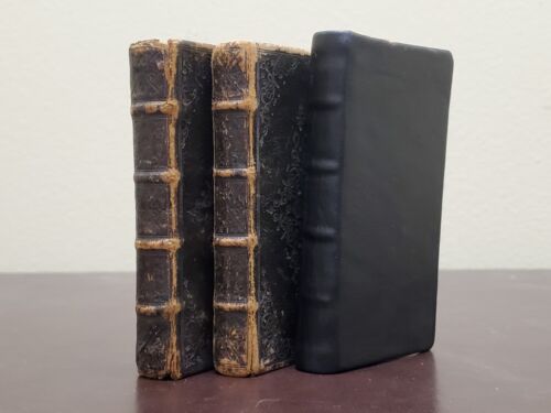 1653 Mini-Bible imprimée à Londres par John Field, lot de 3 volumes - Photo 1/13