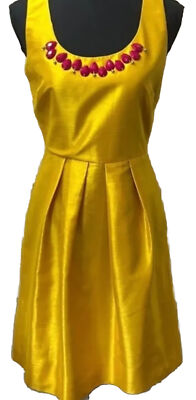 M60 Miss Sixty Women Yellow Short Dress Size 6 | eBay