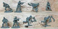 Conte Collectibles - WWII German Inf set #2 - 8 in all 8 poses MISSING 7 PIECES
