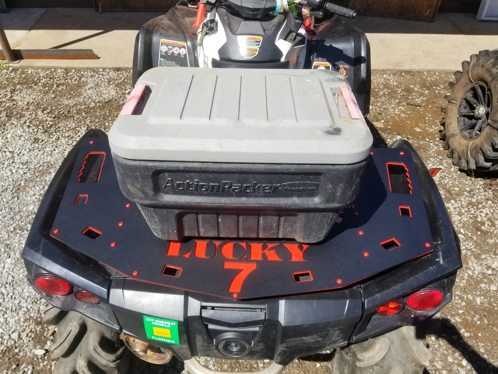 CanAm Outlander Gen 2 Rear Rack w/ Storage Case 500 570 650 800 1000