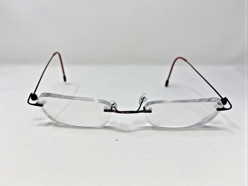 Marchon Eyeglasses Frames 750 40 140 Red Rimless UQ61