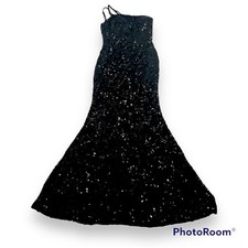 Windsor Black One Shoulder Sequin Formal  mermaid Prom HS Small Formal Dress