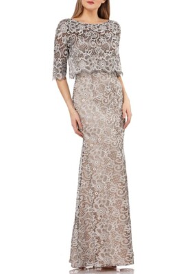green emerald velvet dress Arielle Scallop Sequin Mermaid Dress main image 0