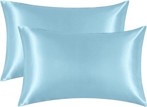 Satin Pillowcase for Hair and Skin Silk Pillowcase Set 2 with Envelope Closure - Picture 51 of 57