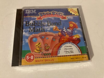 Brain Bytes Bubble Band Math IBM CD-Rom Educational Learning PC Video ...