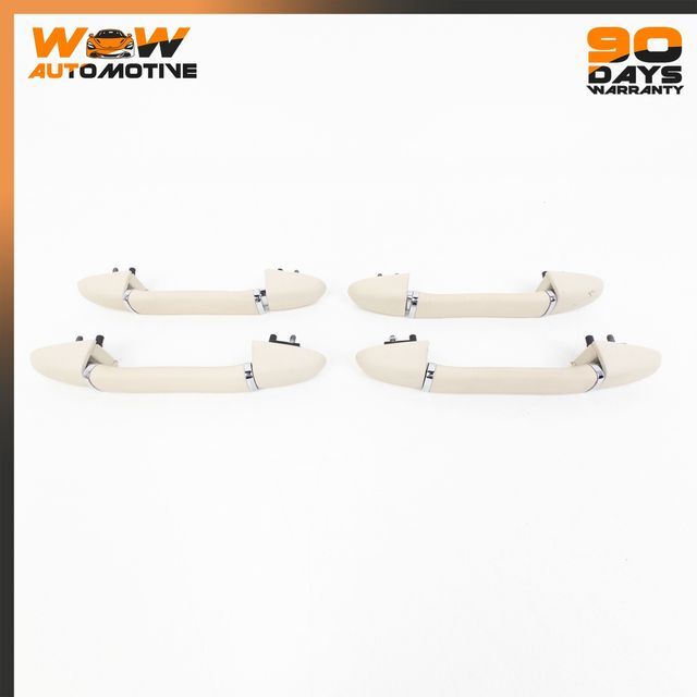 04-13 BENTLEY CONTINENTAL FLYING SPUR GT FRONT REAR GRAB HANDLE BEIGE SET OEM