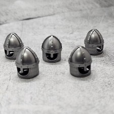 5pack Gray Knight helmet Blocks Accessories for Minifigures gt1GH01