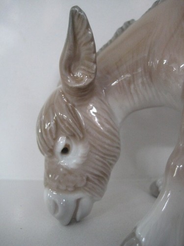 RARE LLADRO #4821G STANDING DONKEY EATING 1972-79 NATIVITY FIGURINE ORNAMENT - Picture 11 of 15