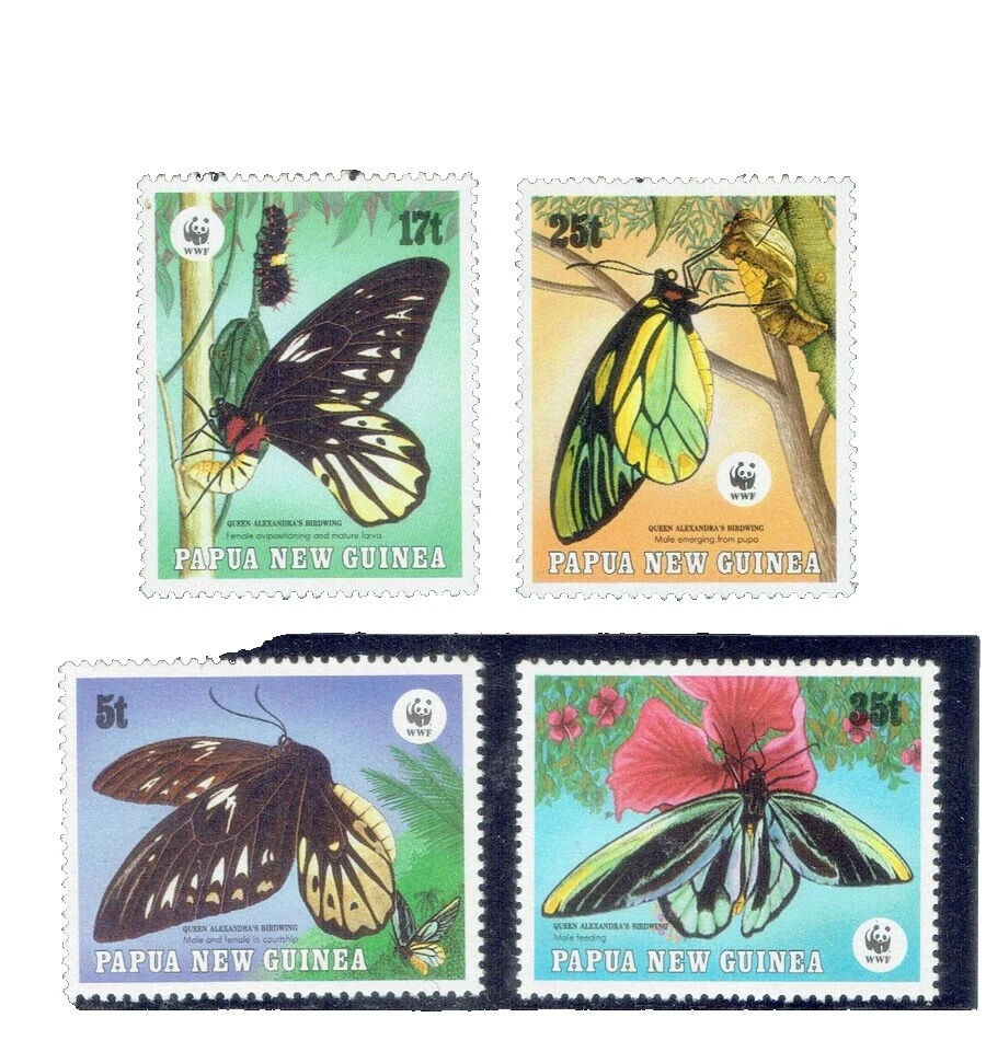 Mariposas sellos de Australia y Oceanía decimal