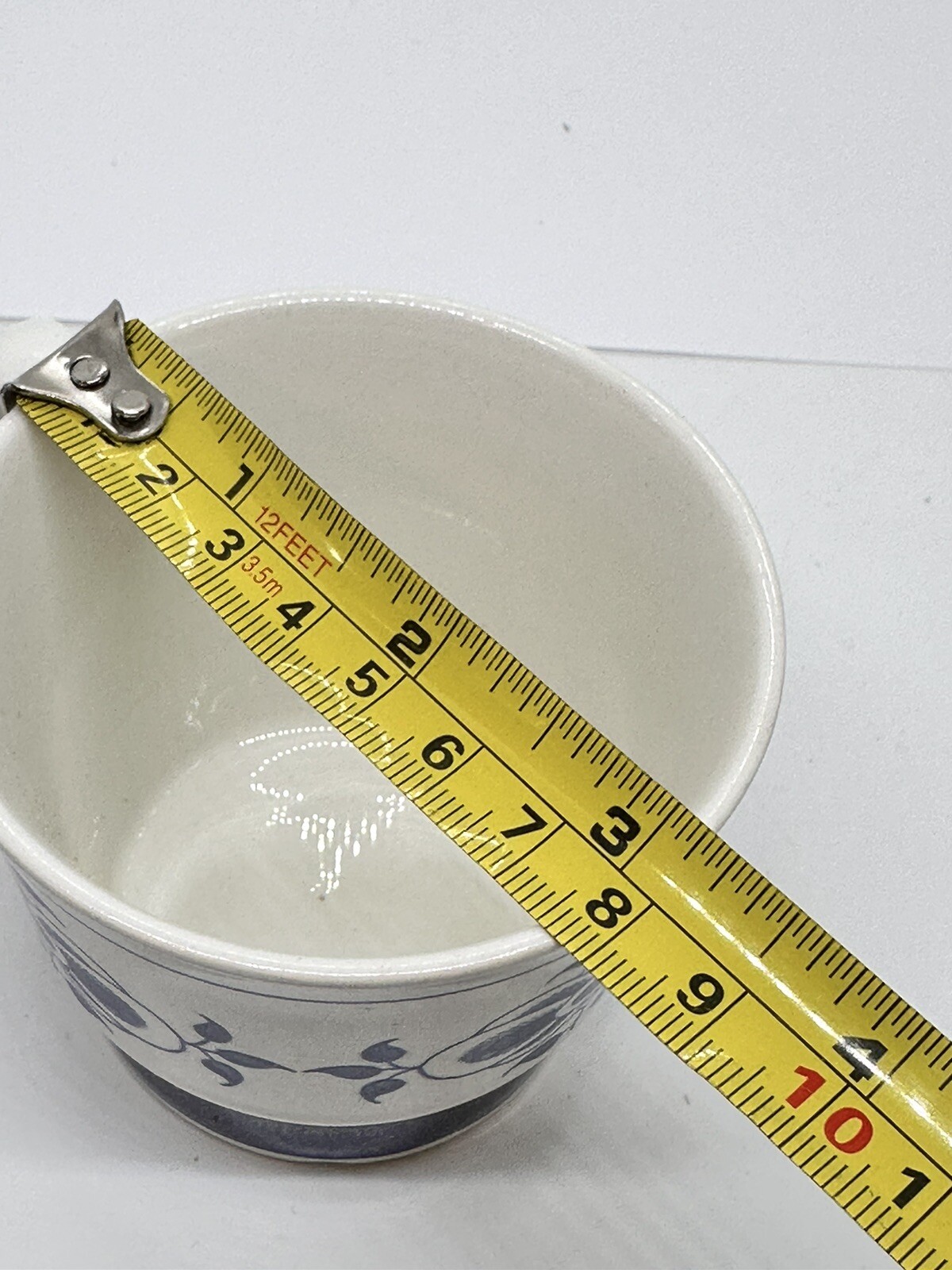 Vintage Figgjo Norway Style Coffee Tea Cup White with Blue Flowers 2757